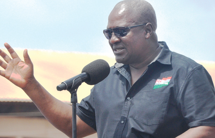  President Mahama addressing some of the supporters